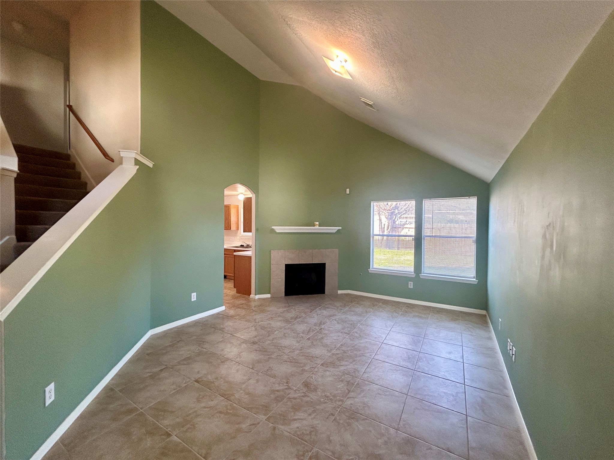 19718 River Pointe Lane Katy, TX 77449 - Photo 8 of 36 a view of a livingroom with a fireplace and window