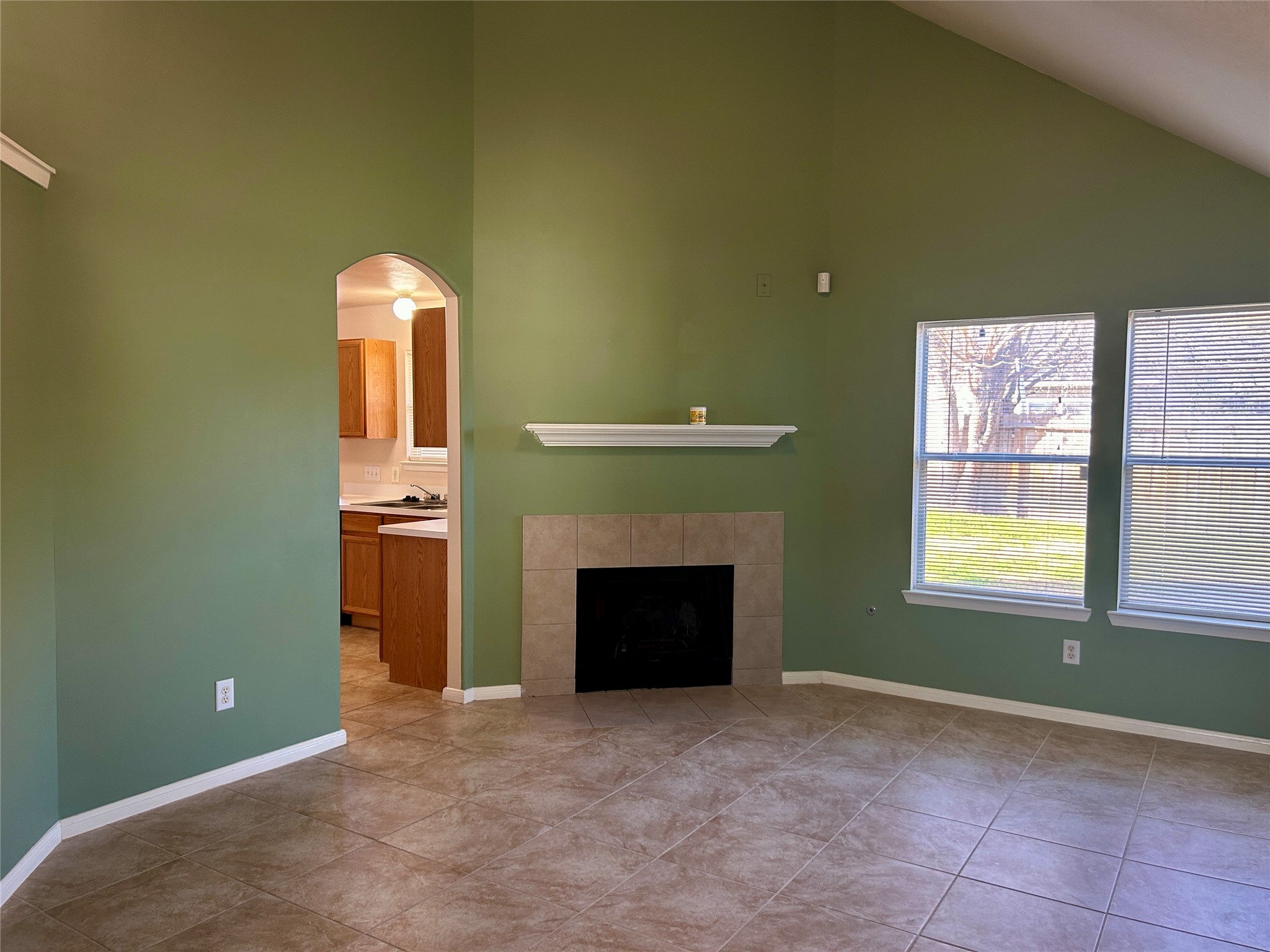 19718 River Pointe Lane Katy, TX 77449 - Photo 9 of 36 a room with a fireplace and a window