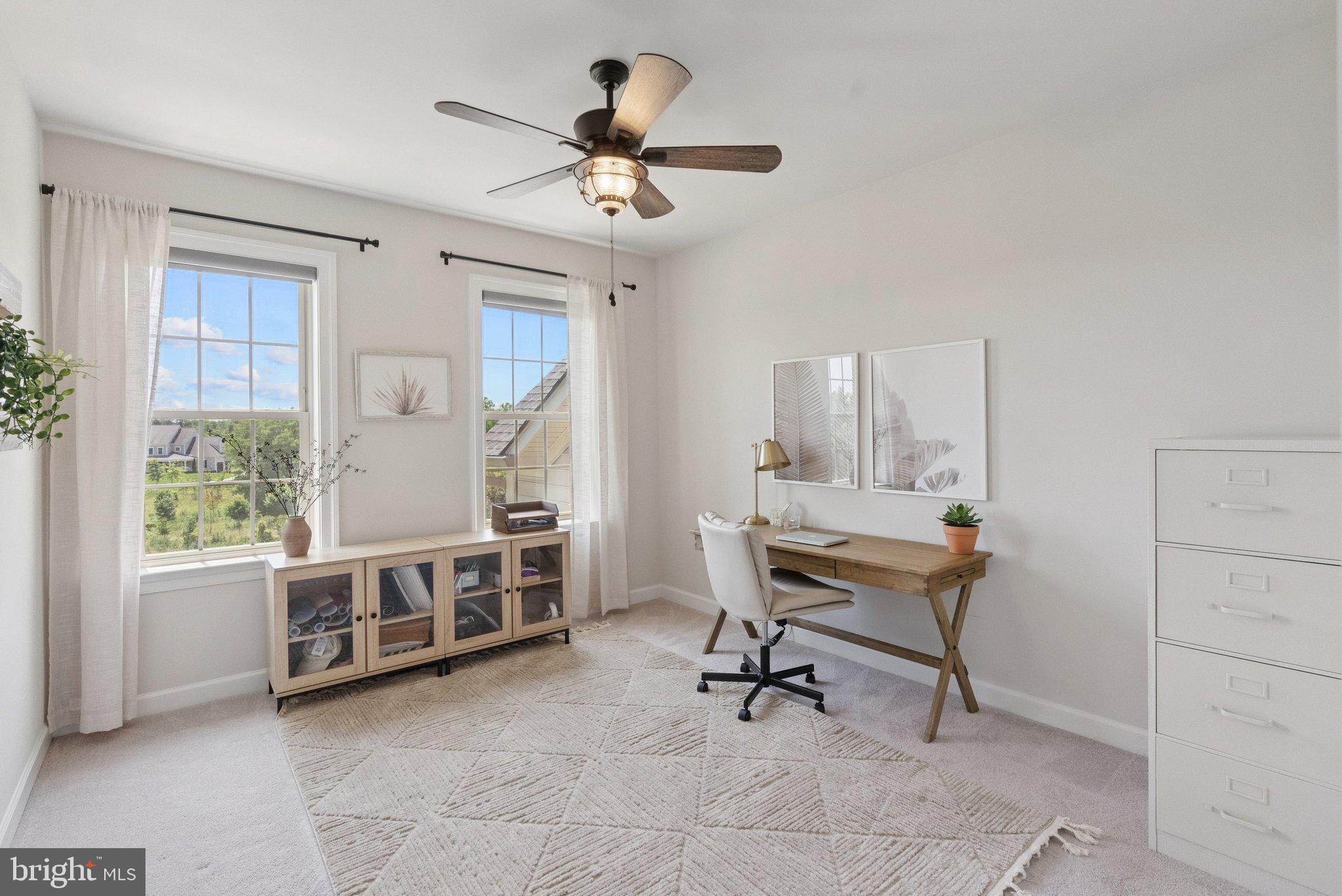 237 Barberry Lane Laytonsville, MD 20882 - Photo 43 of 70 a view of a workspace with furniture and a window