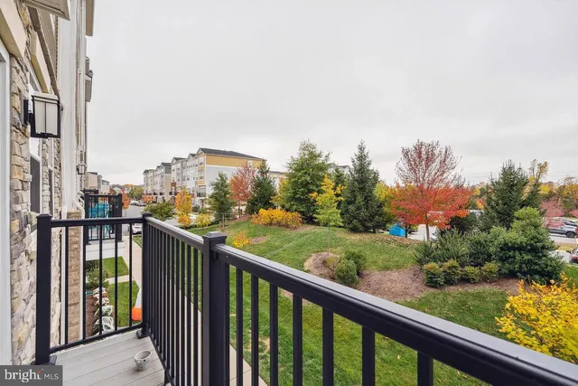 a city view from a balcony