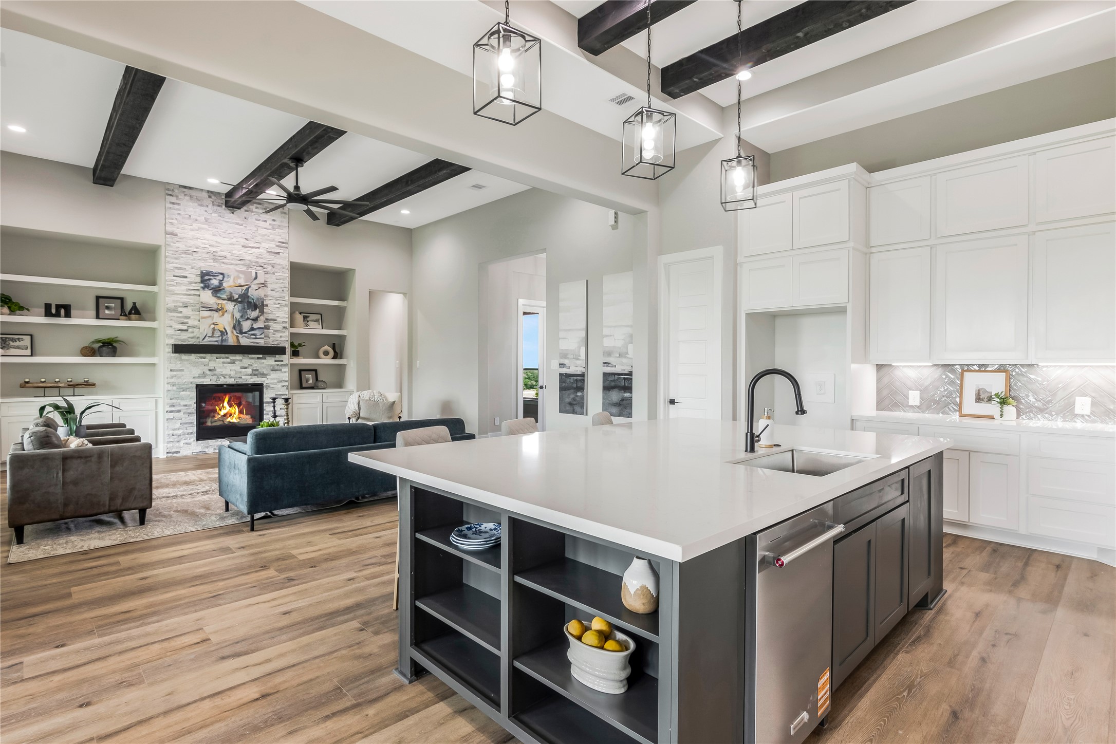 1483 Bluebonnet Ridge Drive Chappell Hill, TX 77426 - Photo 20 of 44 a kitchen with stainless steel appliances granite countertop a sink and cabinets