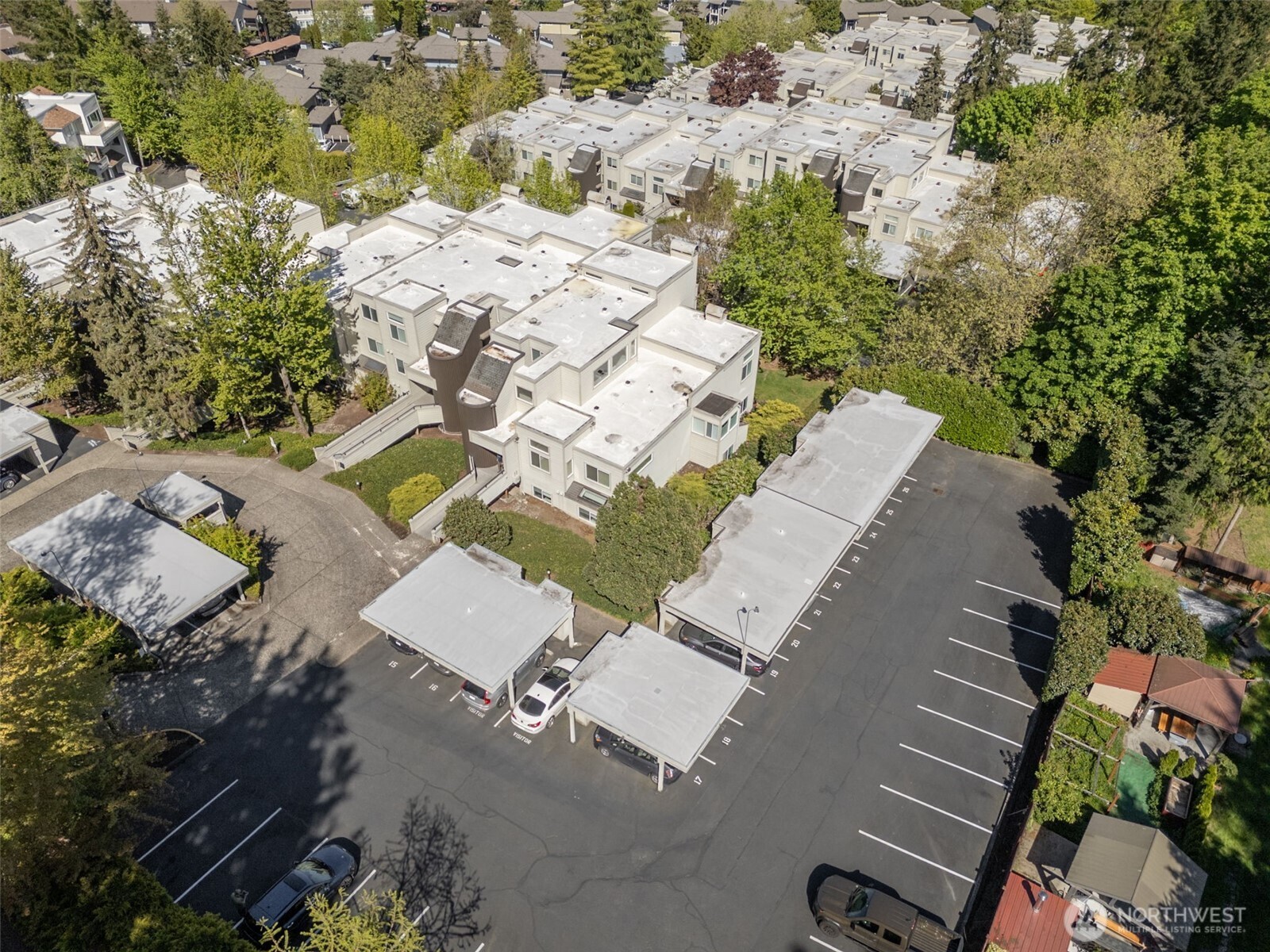 7331 Old Redmond Road, Unit 121 Redmond, WA 98052 - Photo 27 of 28 an aerial view of a house with a yard