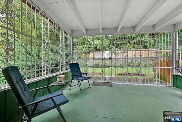 a view of a chairs in balcony