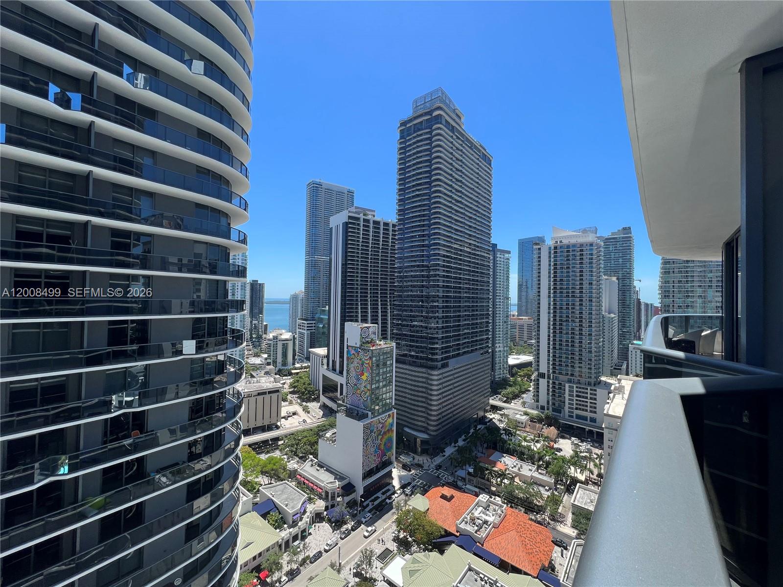 55 Southwest 9th Street, Unit 2702 Miami, FL 33130 - Photo 15 of 36 a view of city with tall buildings