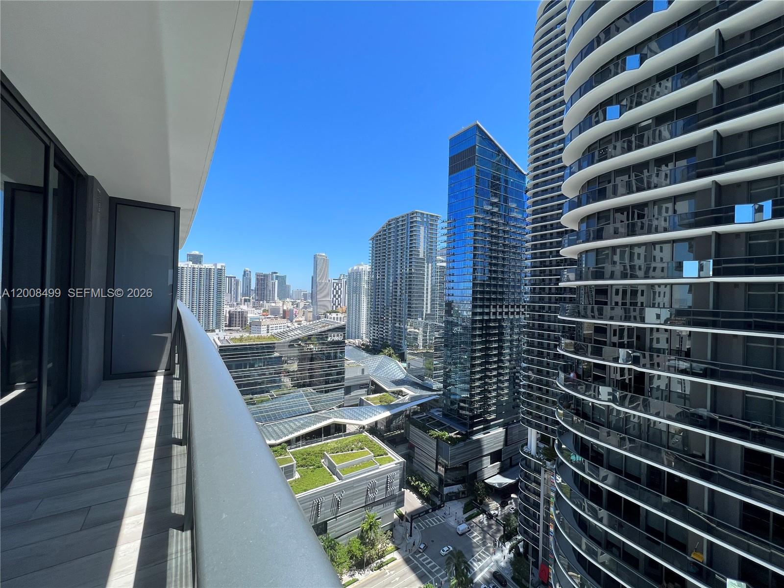 55 Southwest 9th Street, Unit 2702 Miami, FL 33130 - Photo 16 of 36 a view of a balcony with city view