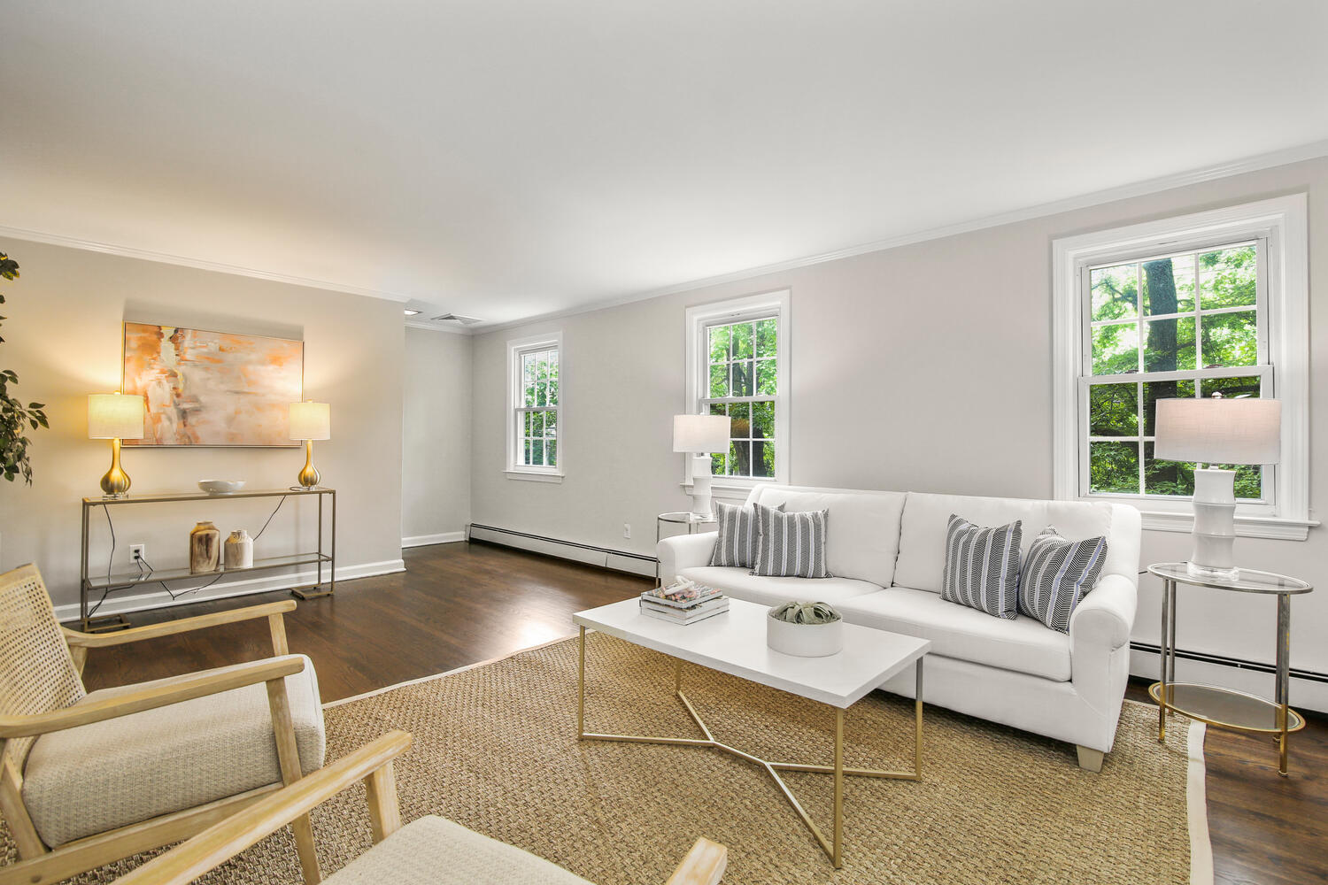 210 Tokeneke Road Darien, CT 06820 - Photo 12 of 24 a living room with furniture and a large window
