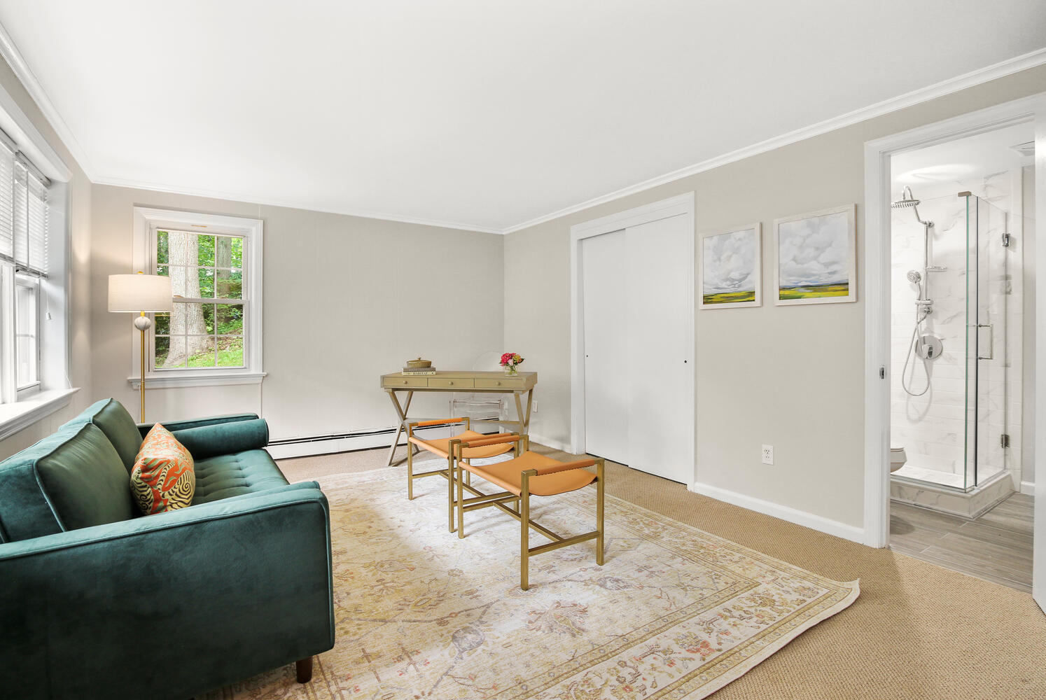 210 Tokeneke Road Darien, CT 06820 - Photo 5 of 24 a living room with furniture and a rug