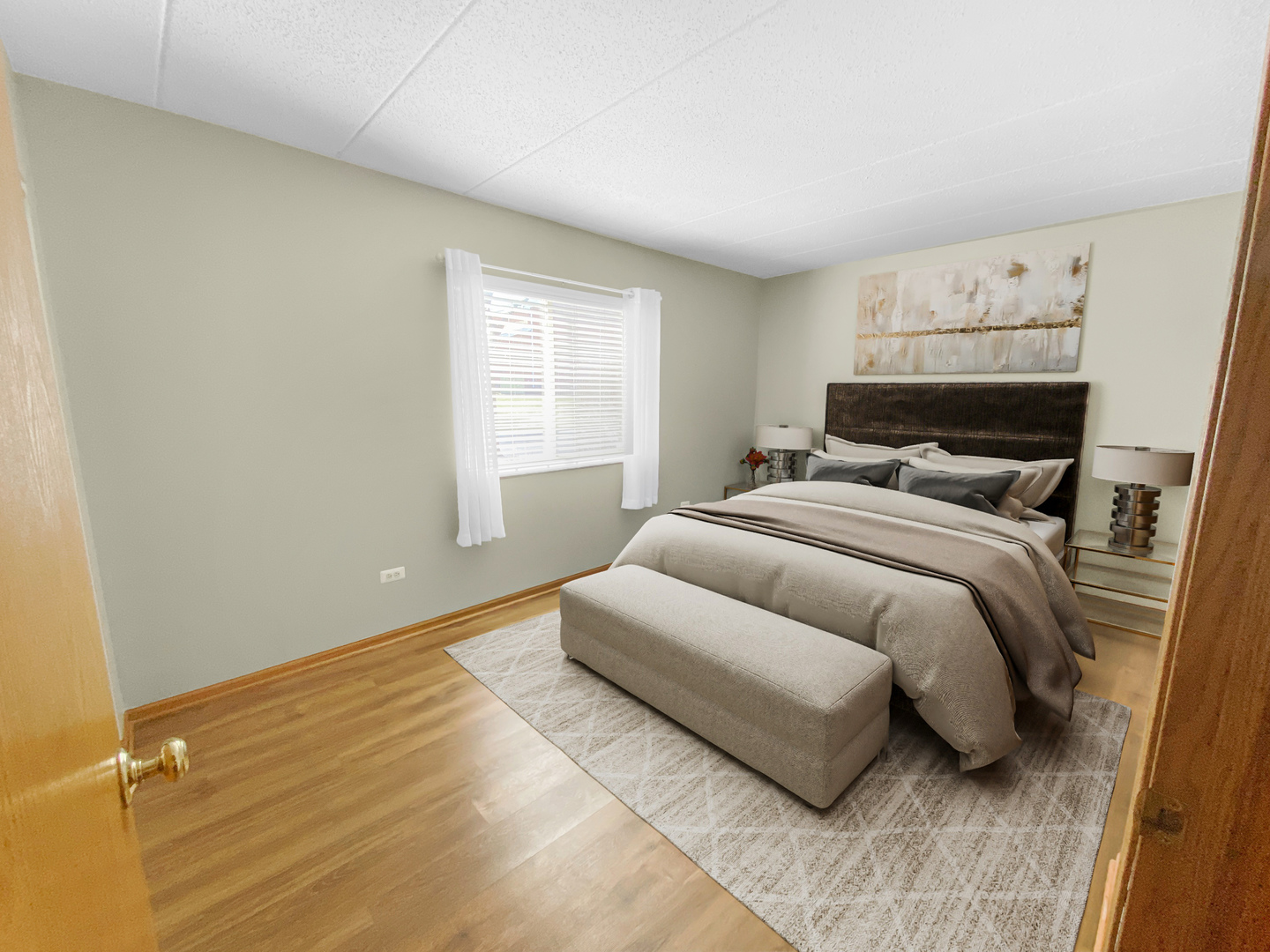 6820 Ridge Point Drive, Unit 21A Oak Forest, IL 60452 - Photo 12 of 16 a bedroom with a bed and window