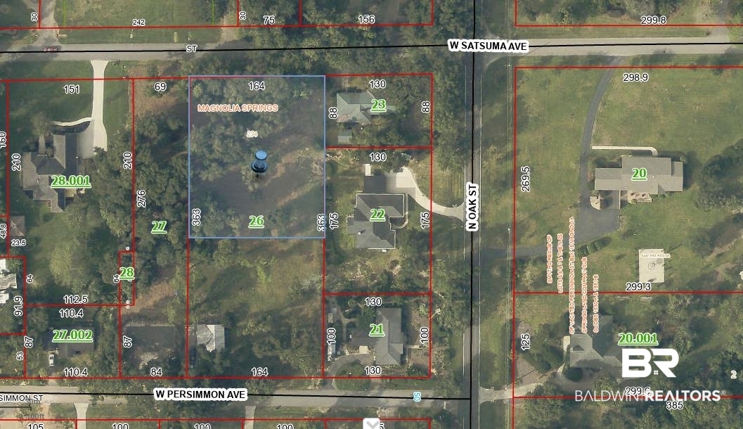 0 West Satsuma Avenue Foley, AL 36535 - Photo 2 of 2 Aerial of property. Showing the Lot for sale.