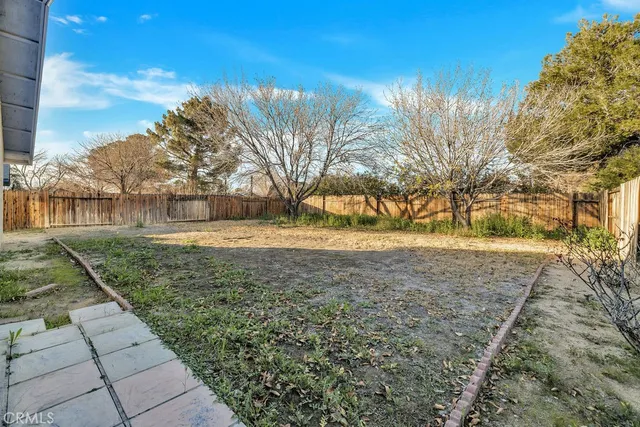 a backyard of a house