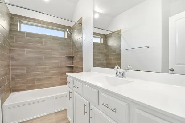 a bathroom with a sink and a bathtub