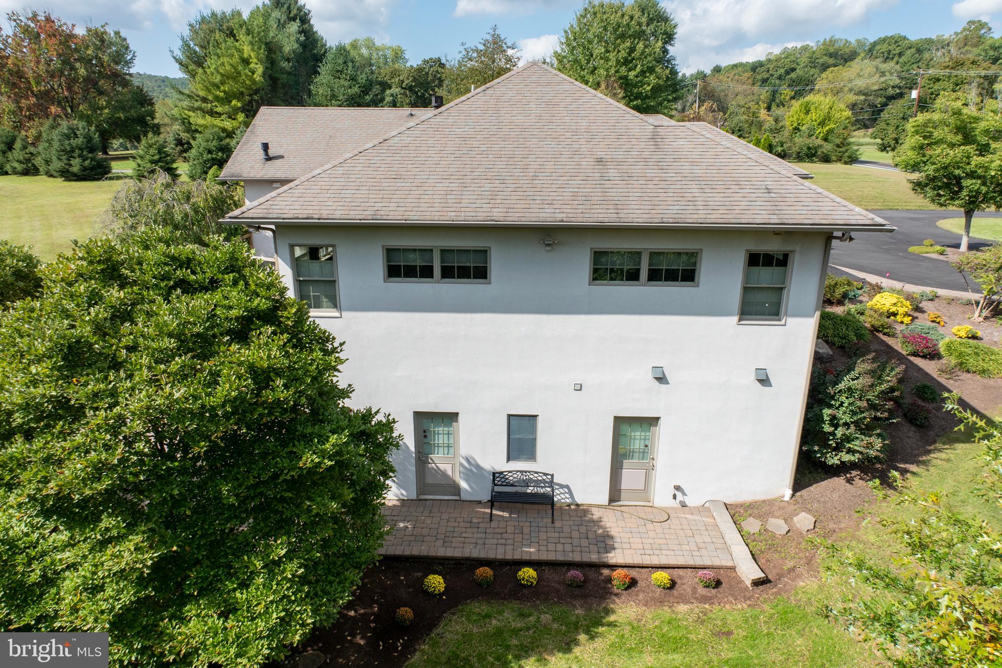 1720 St Peters Road Pottstown, PA 19465 - Photo 43 of 65 an aerial view of a house with swimming pool garden and patio