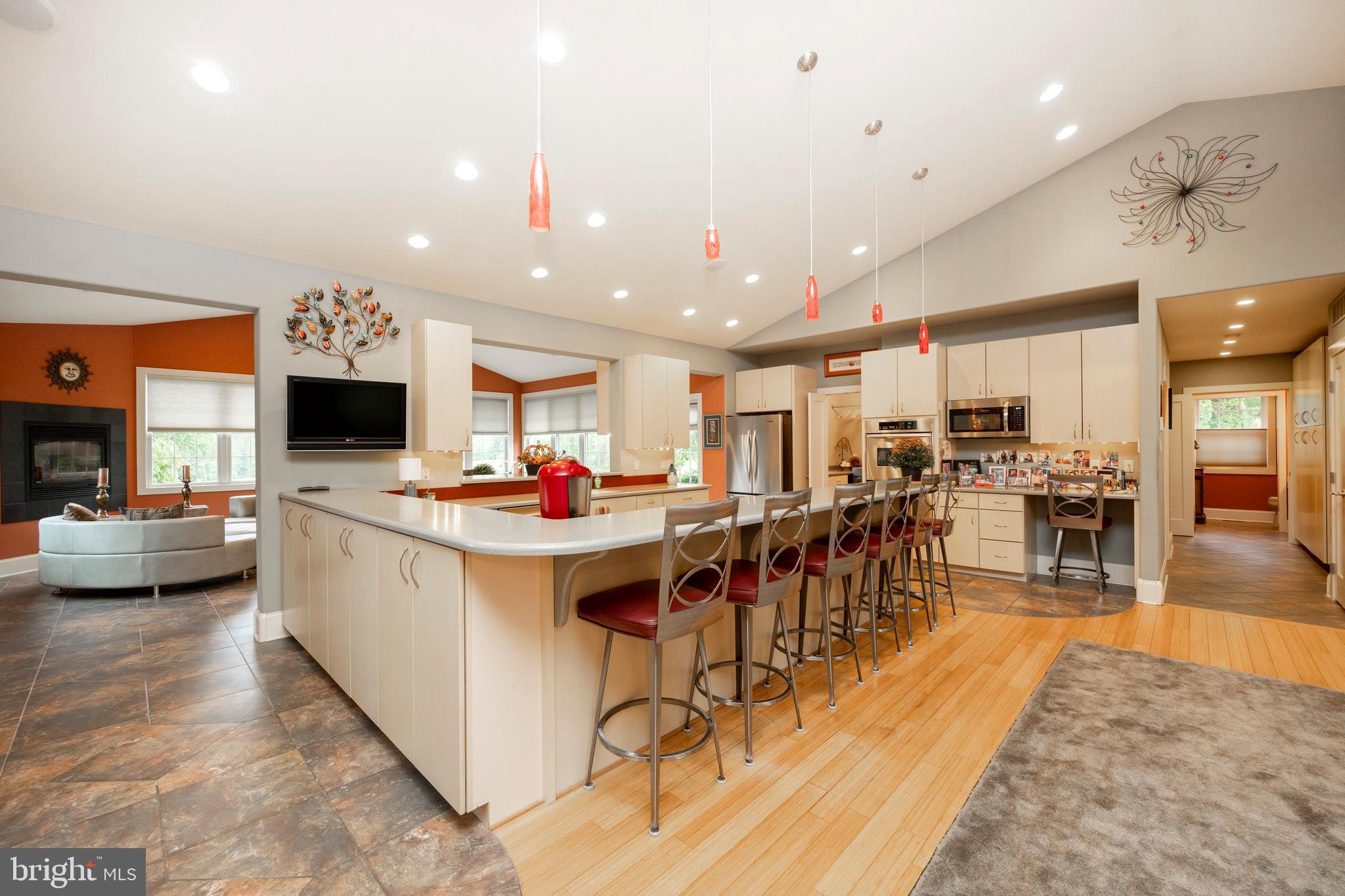 1720 St Peters Road Pottstown, PA 19465 - Photo 10 of 65 a living room with lots of furniture and kitchen view