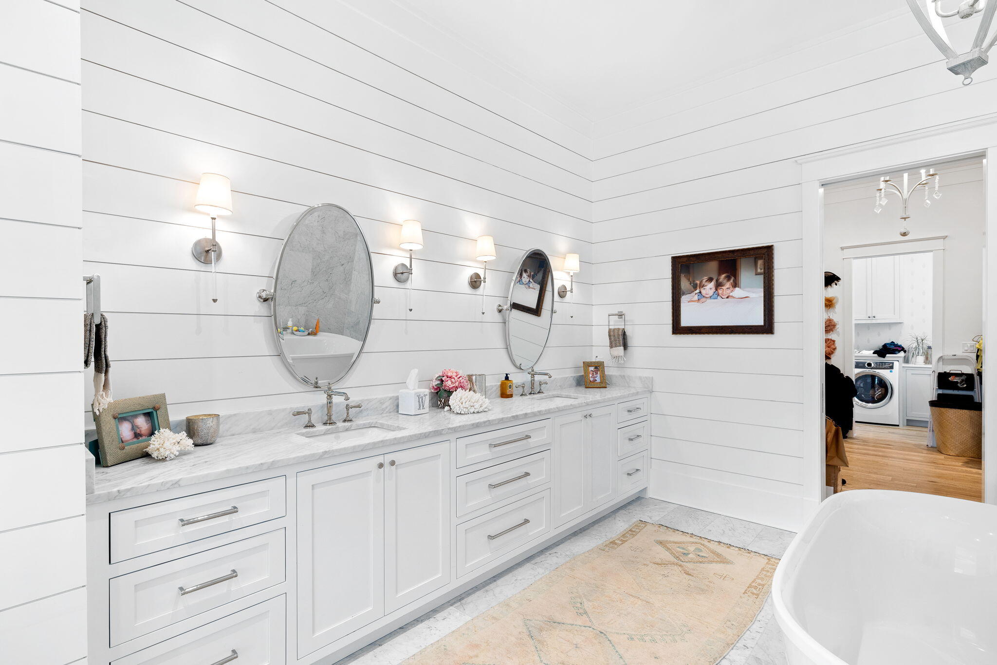 12 Needle Cast Ln Inlet Beach Inlet Beach, FL 32461 - Photo 24 of 74 a spacious bathroom with double sink and a mirror