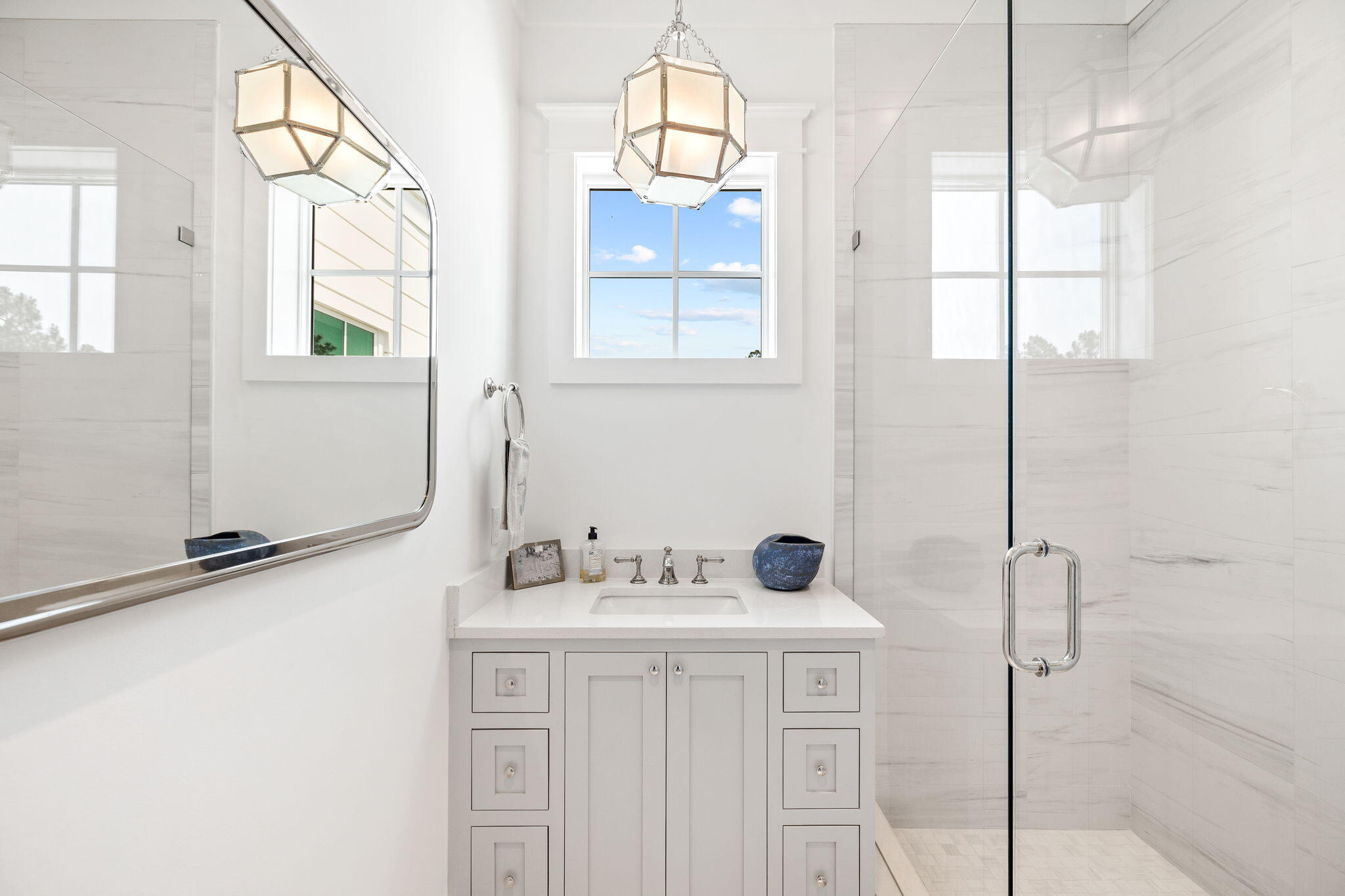 12 Needle Cast Ln Inlet Beach Inlet Beach, FL 32461 - Photo 43 of 74 a bathroom with a sink and a mirror