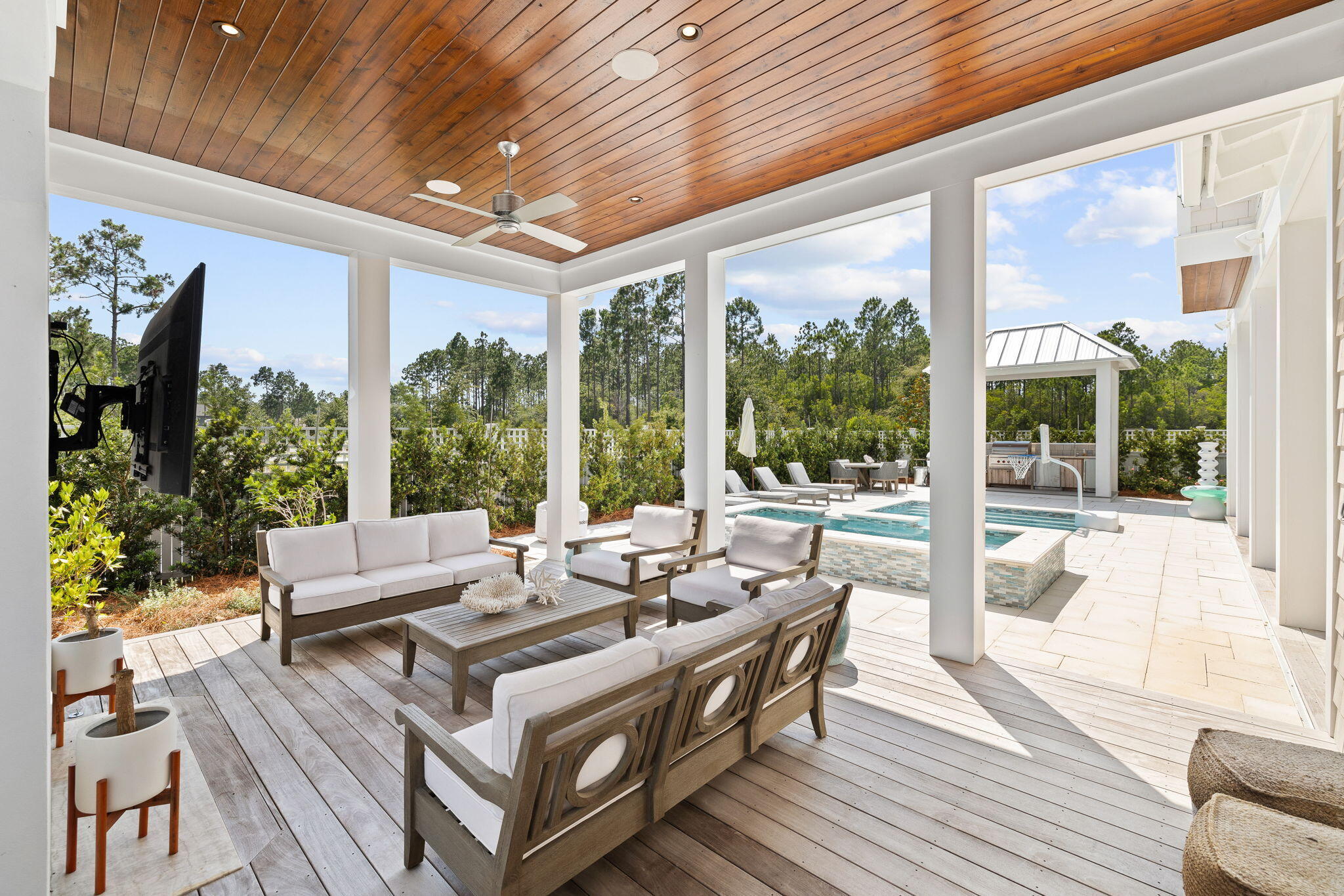 12 Needle Cast Ln Inlet Beach Inlet Beach, FL 32461 - Photo 61 of 74 a living room with furniture and a large window