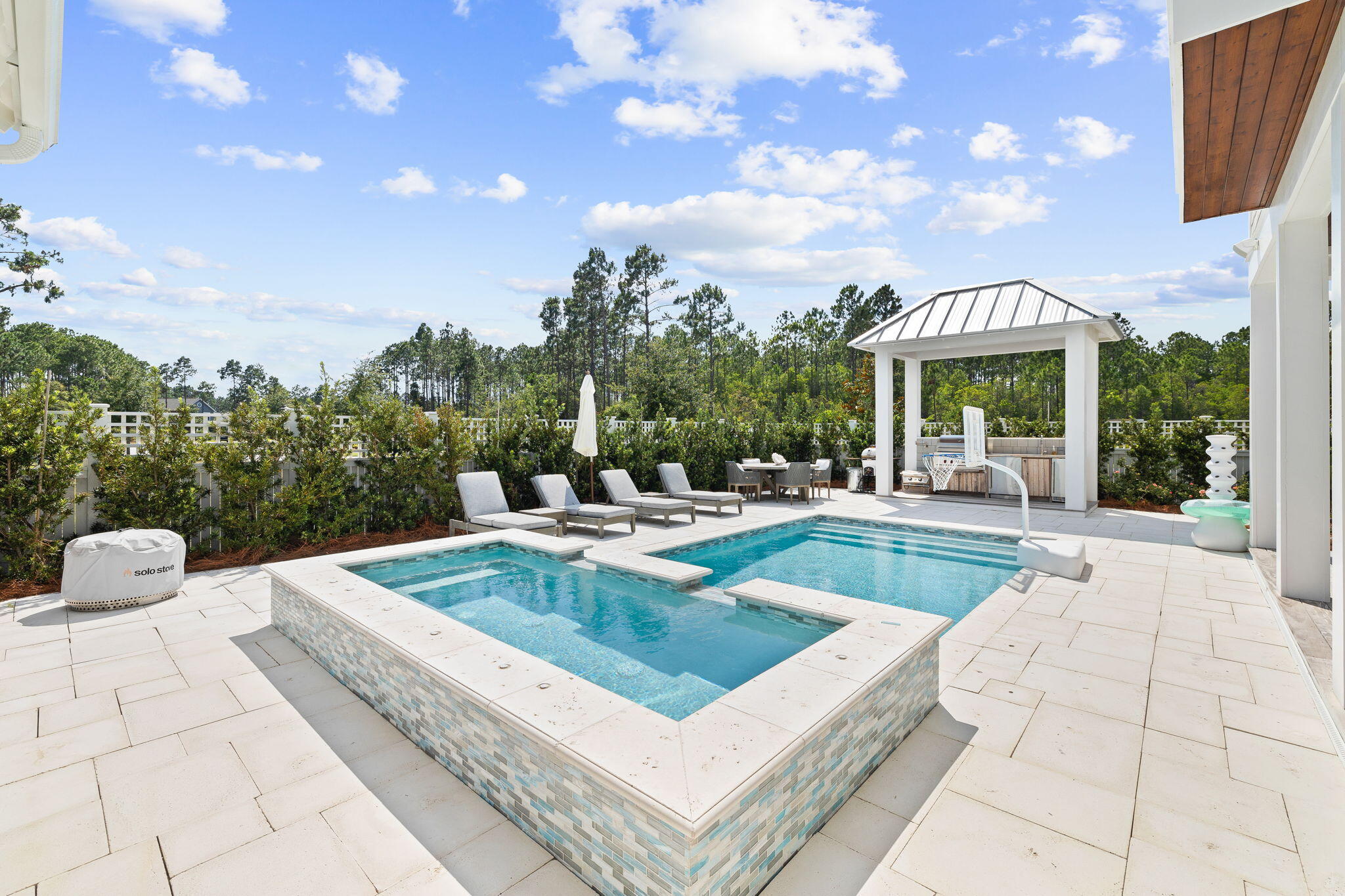12 Needle Cast Ln Inlet Beach Inlet Beach, FL 32461 - Photo 62 of 74 a view of a house with swimming pool and sitting area