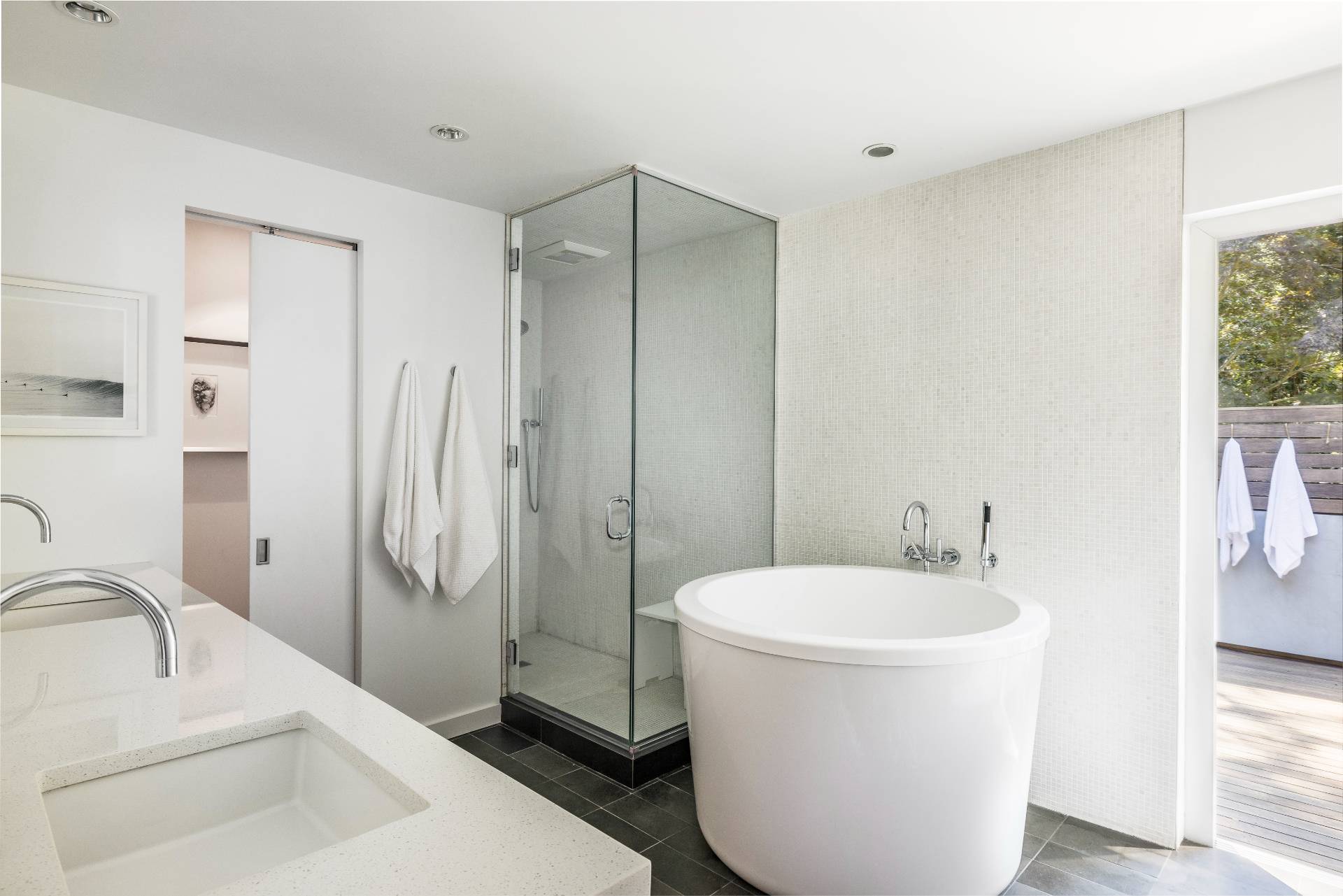 26 Oyster Shores Road East Hampton, NY 11937 - Photo 12 of 17 a bathroom with a sink toilet and shower