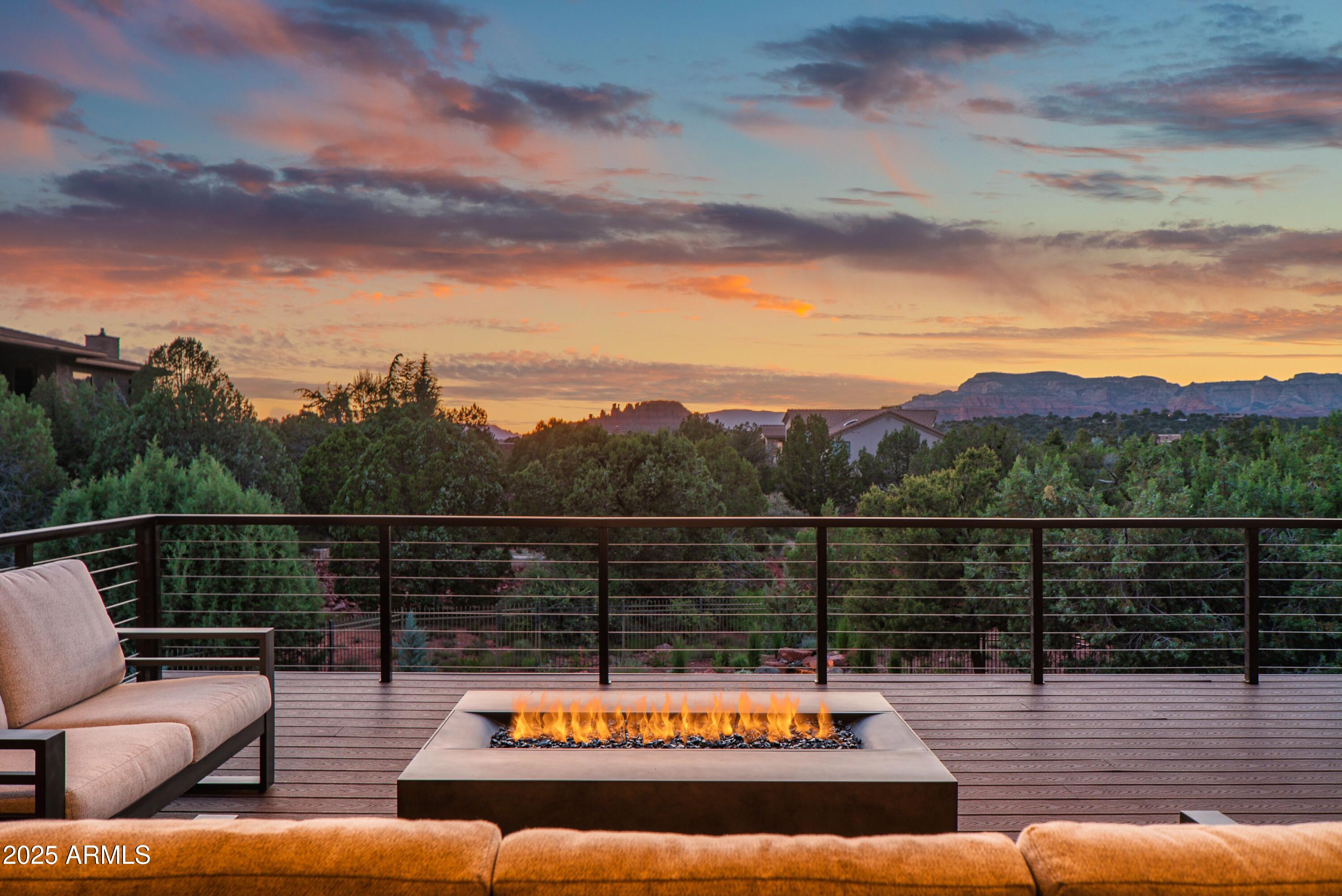 150 Rimstone Circle Sedona, AZ 86336 - Photo 36 of 38 a view of a terrace with a couch