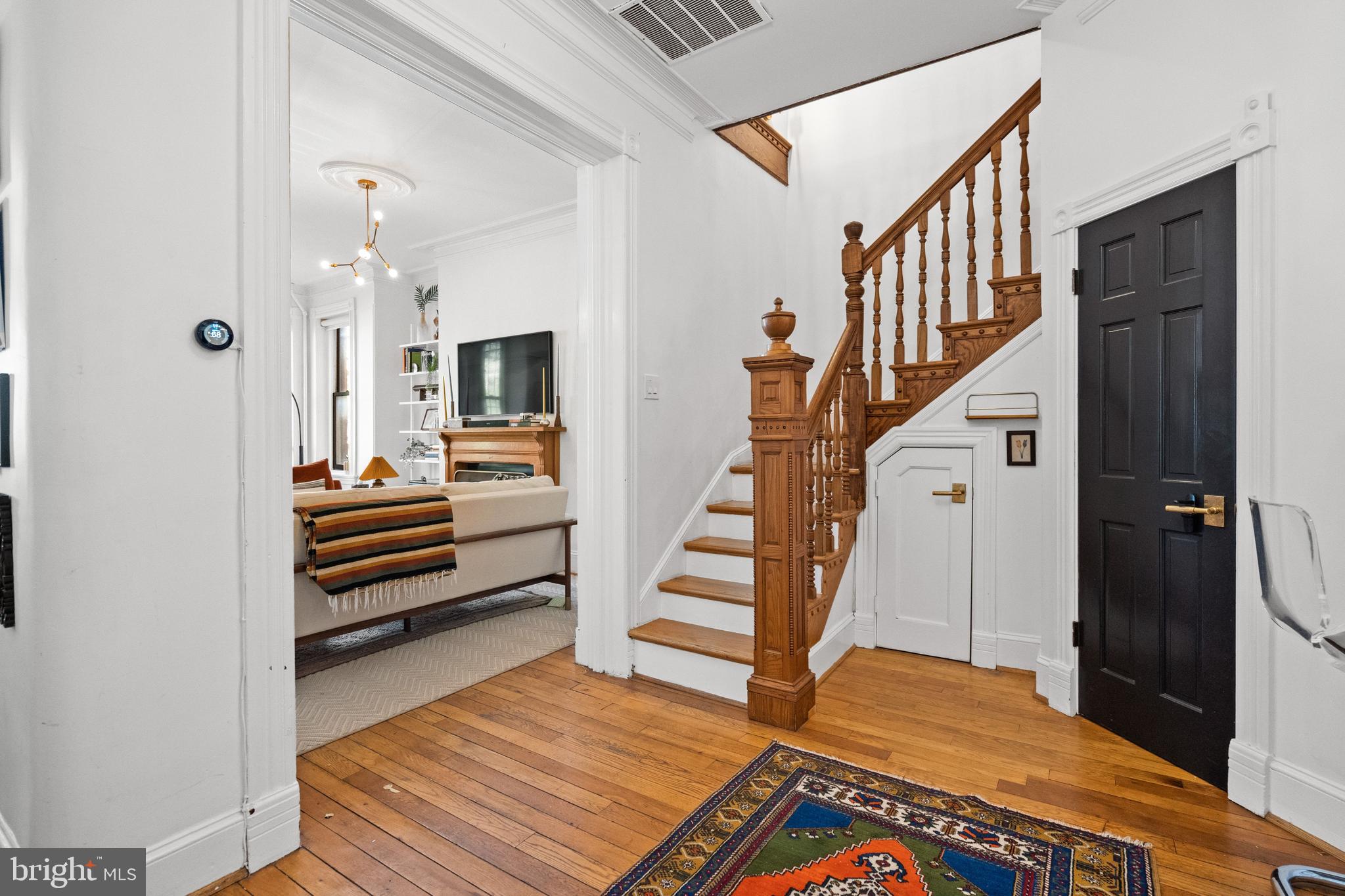 2026 15th Street Northwest Washington, DC 20009 - Photo 20 of 47 a view of entryway and hall with wooden floor