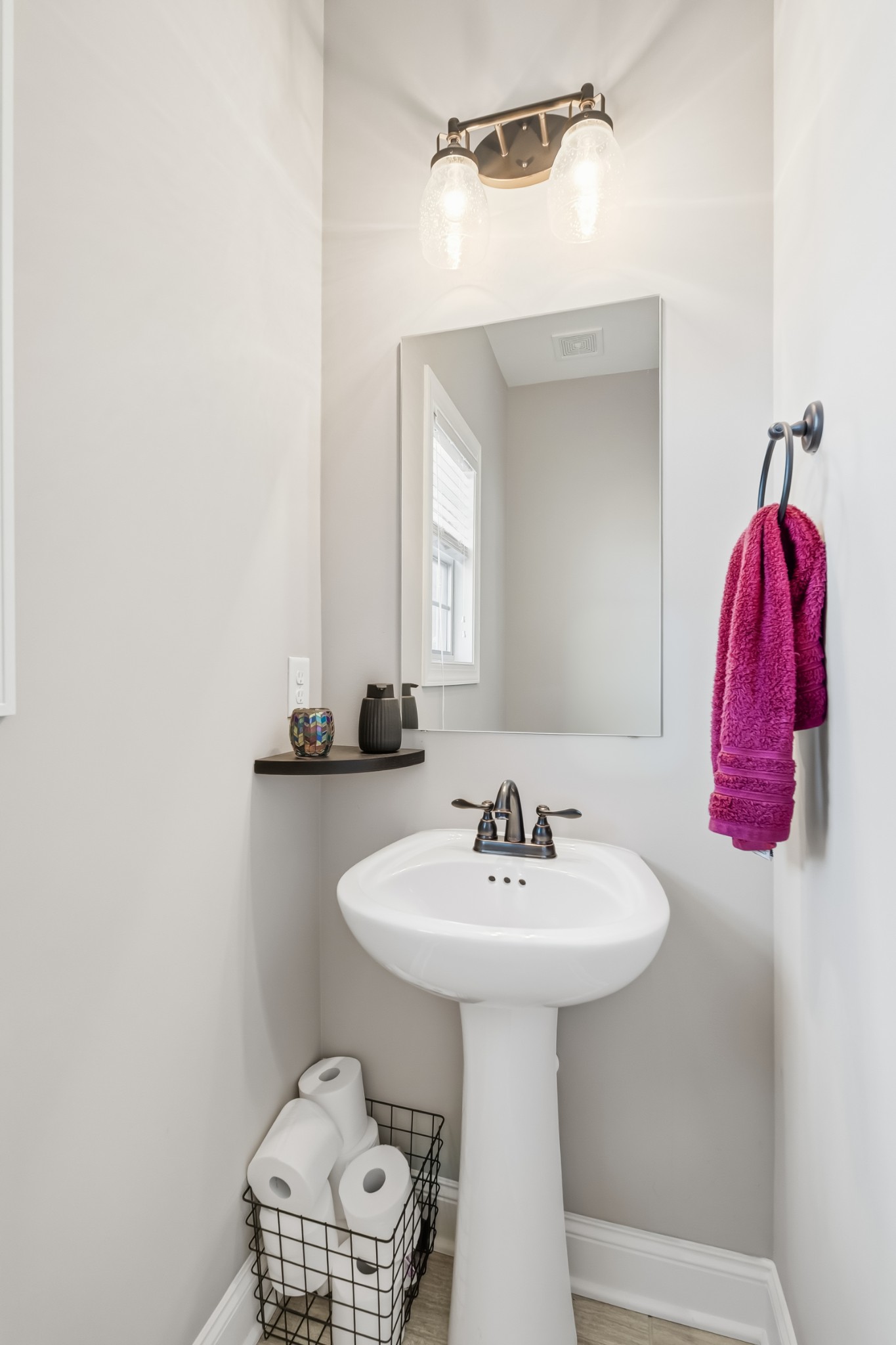 1008 Ash Ridge Road Lascassas, TN 37085 - Photo 18 of 34 a bathroom with a sink and a mirror