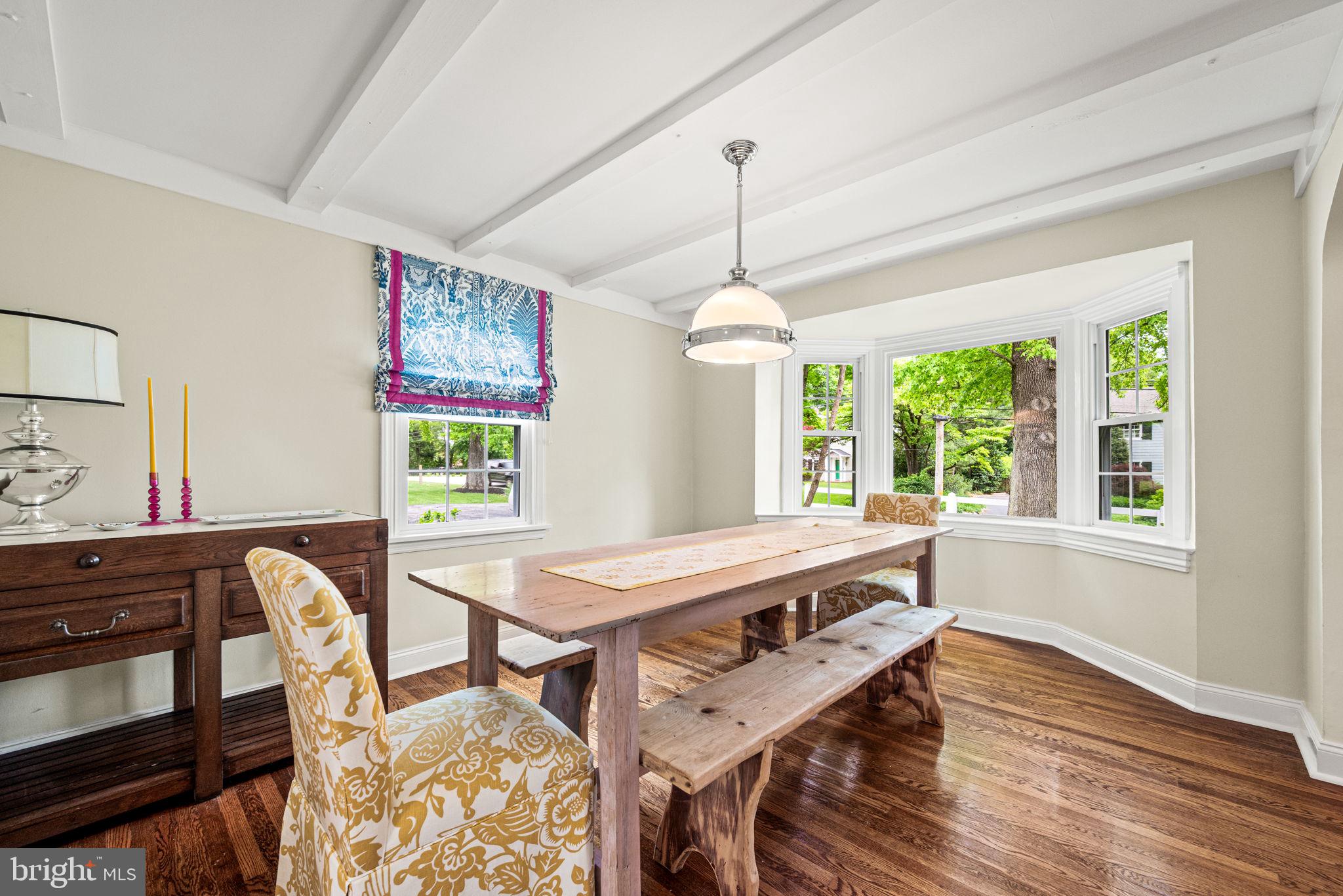 121 Upper Gulph Road Wayne, PA 19087 - Photo 8 of 42 Dining Room with bay window