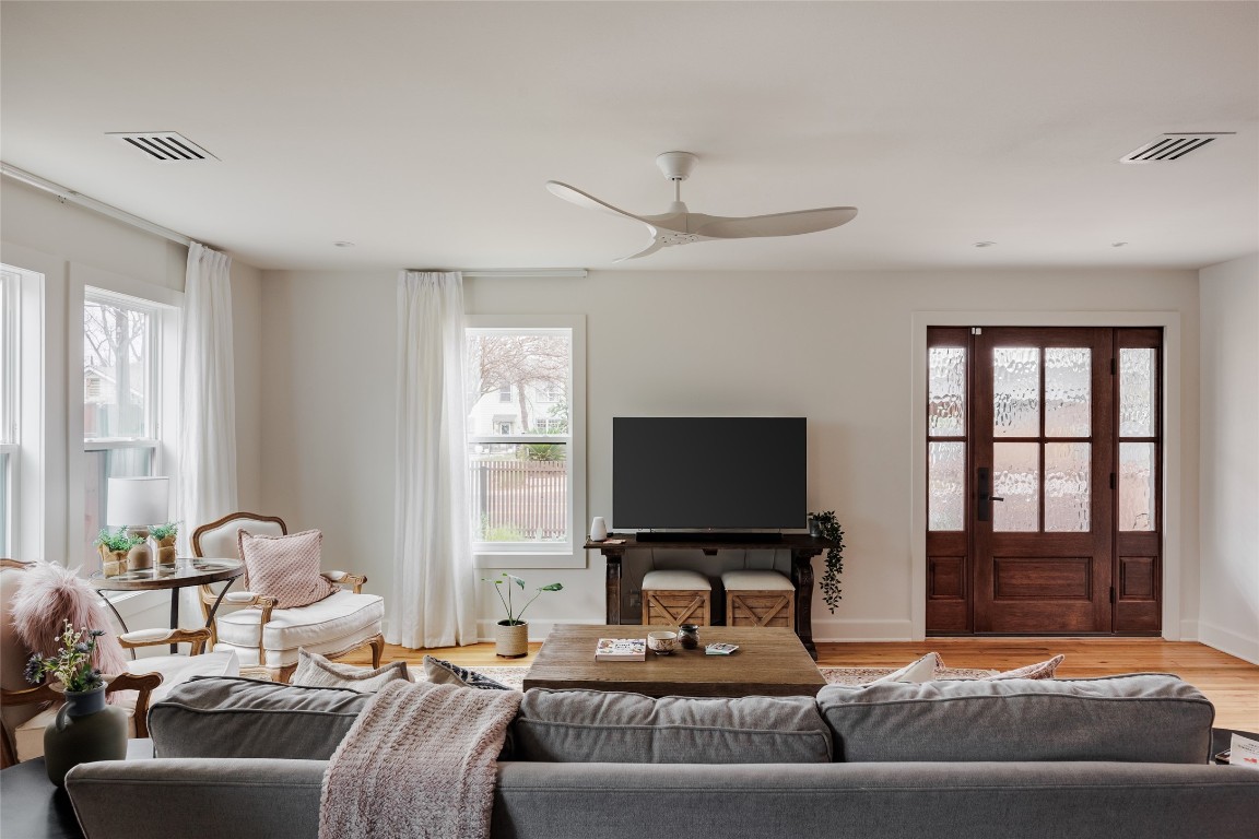 2613 East 2nd Street Austin, TX 78702 - Photo 8 of 30 a living room with furniture and a flat screen tv