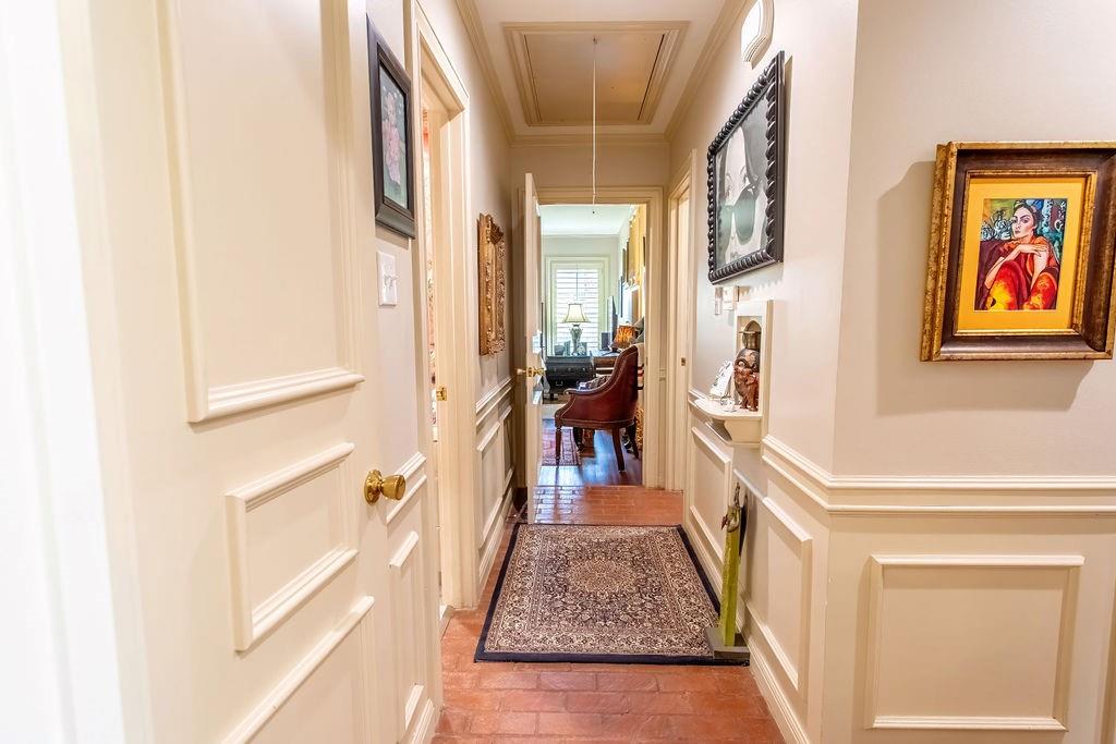 149 Russ Street Albany, TX 76430 - Photo 4 of 25 a view of a hallway and wooden floor