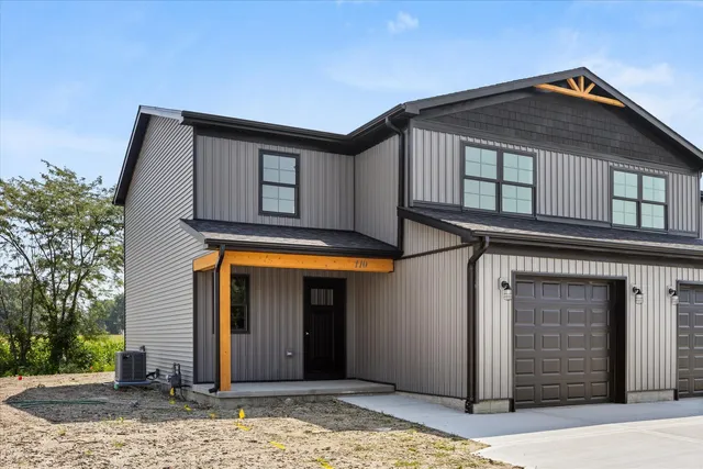 a front view of a house