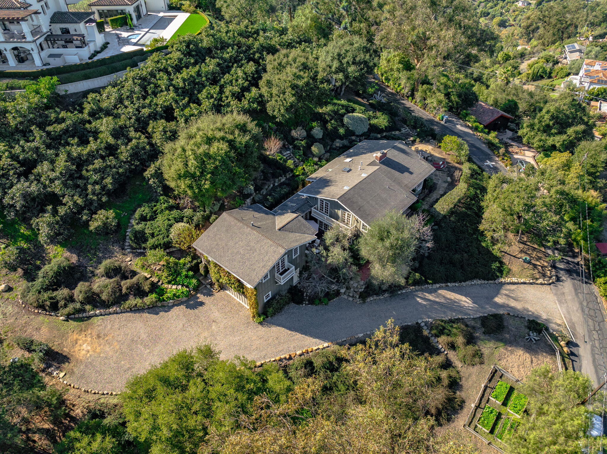 77 Crestview Lane Montecito, CA 93108 - Photo 37 of 44 37-web-or-mls-05 - Aerial View