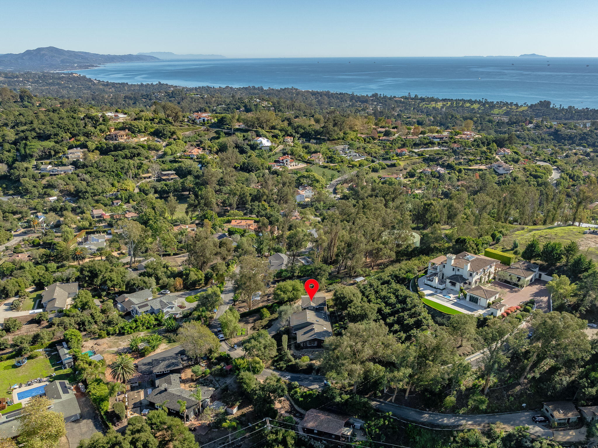 77 Crestview Lane Montecito, CA 93108 - Photo 38 of 44 38-web-or-mls-06 - Aerial View