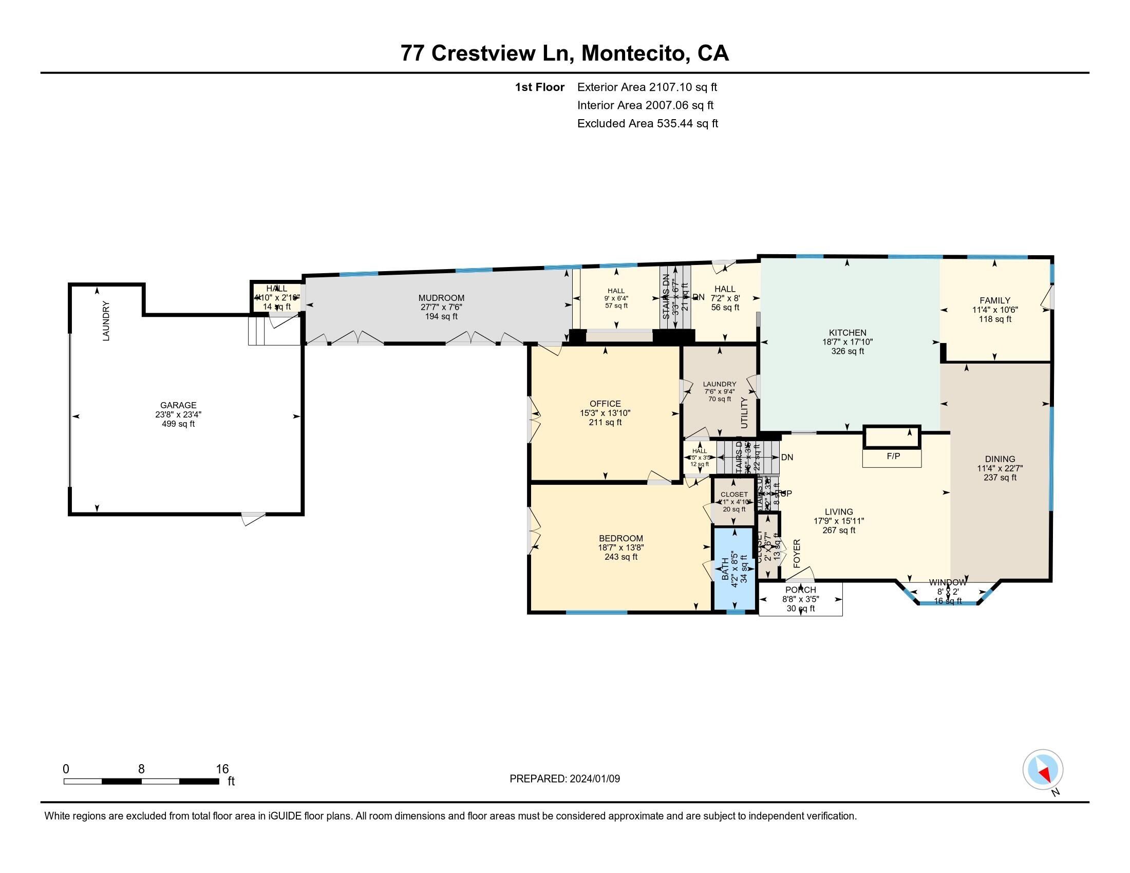 77 Crestview Lane Montecito, CA 93108 - Photo 43 of 44 1-77 Crestview Ln_floor_imperial_en_1