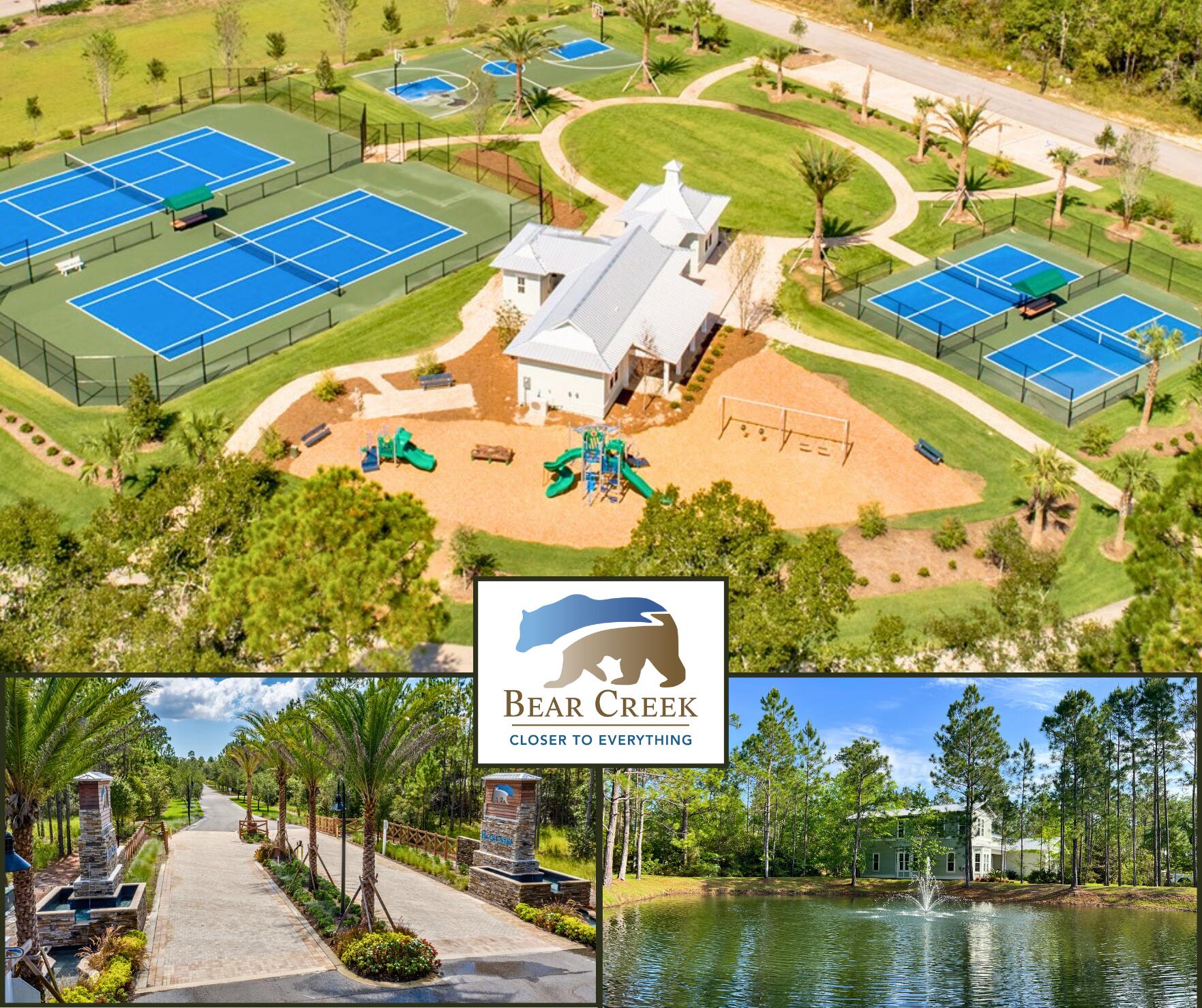 123 Sun Bear Circle Freeport, FL 32439 - Photo 2 of 14 a sign that is on a brick wall with a lake