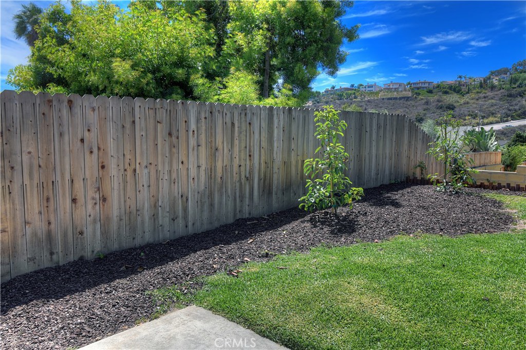 33381 Ocean Hill Drive Dana Point, CA 92629 - Photo 42 of 45 a view of a backyard with wooden fence