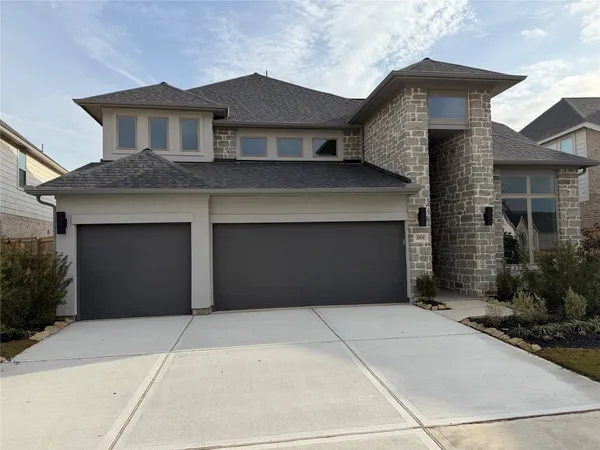 a front view of a house