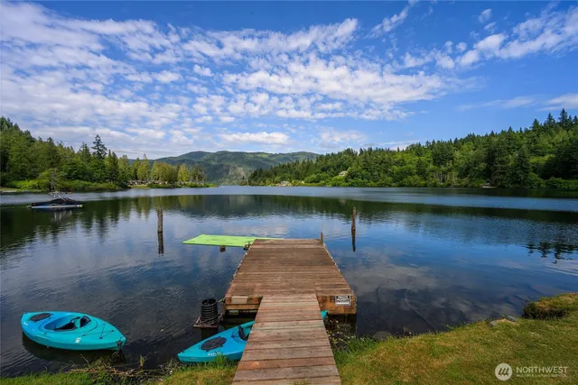 a view of a lake from a balcony