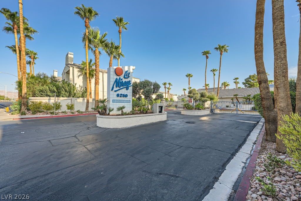 6250 West Flamingo Road, Unit 110 Las Vegas, NV 89103 - Photo 17 of 25 La Mirage gated access entry