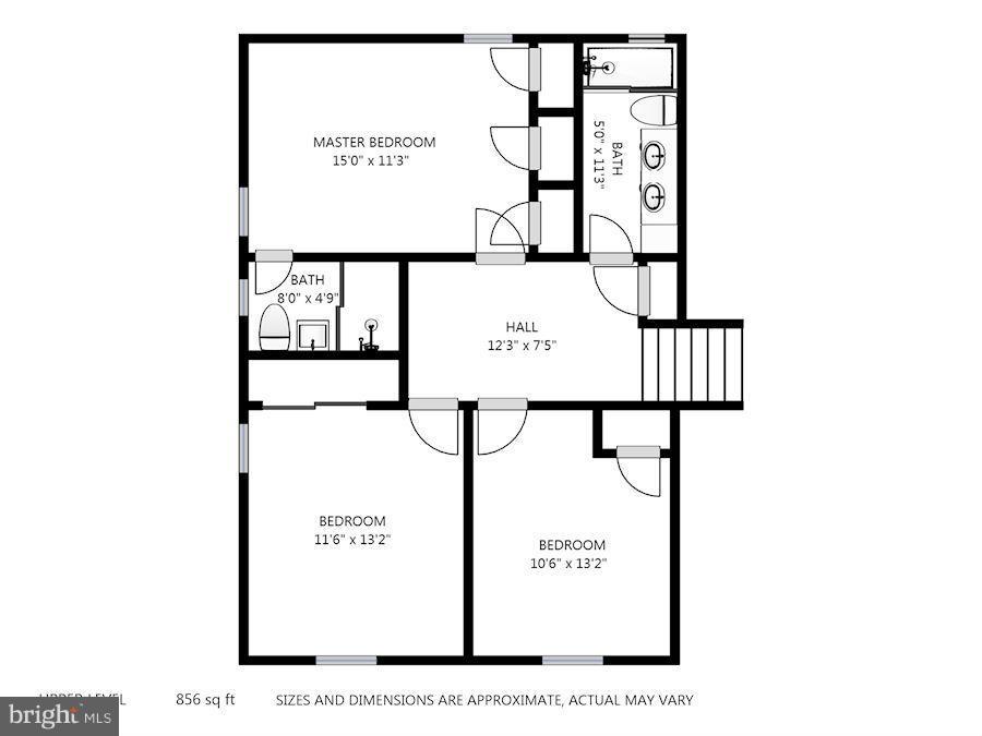 5600 Lamar Road Bethesda, MD 20816 - Photo 30 of 30 Bedroom level floor plan
