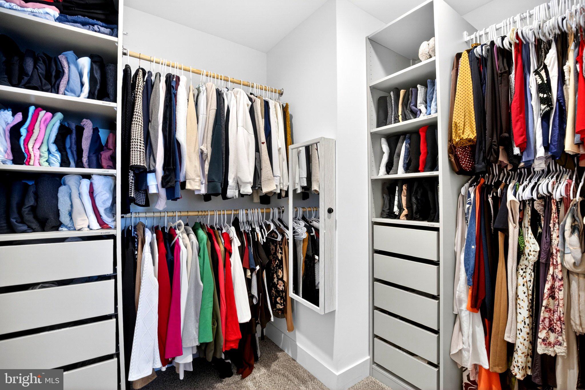 25015 Mt Pleasant Road Columbus, NJ 08022 - Photo 10 of 59 Stylish closet with organized elegance.