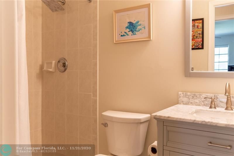 Limetree Condominiums Boynton Beach, FL 33436 - Photo 18 of 45 Villa 252's lovely remodeled Guest Bathroom, close up photo.