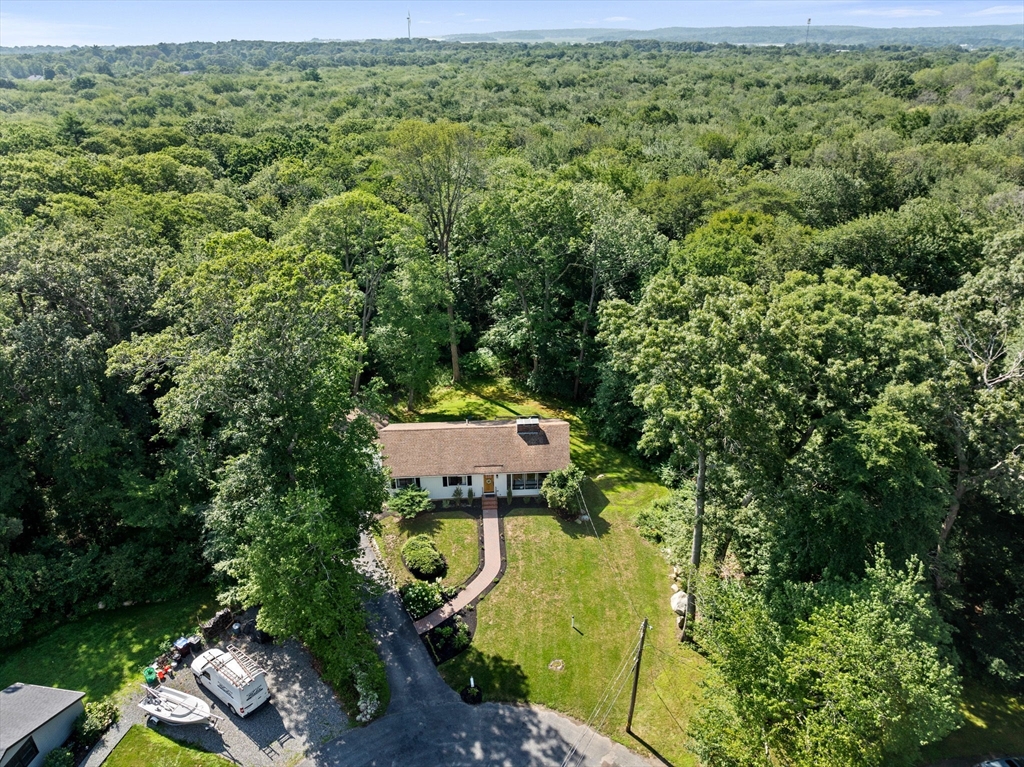 47 Pennfield Road Scituate, MA 02066 - Photo 26 of 27 an aerial view of a house with a yard basket ball court and outdoor seating