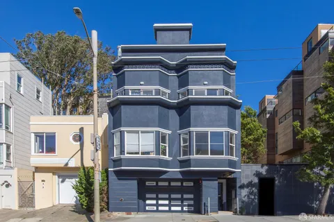 a front view of a building