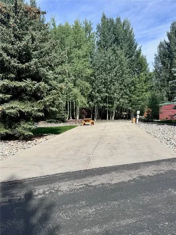 a outdoor space with trees