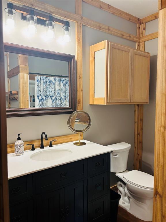 1883 Jc Maples Road Gunter, TX 75058 - Photo 12 of 12 a bathroom with a sink a toilet and a mirror