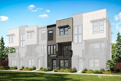 a front view of a building