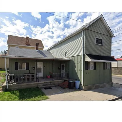 a front view of house