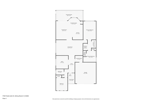 $495,000 | 7102 Prado Lake Drive, Delray Beach, FL 33446