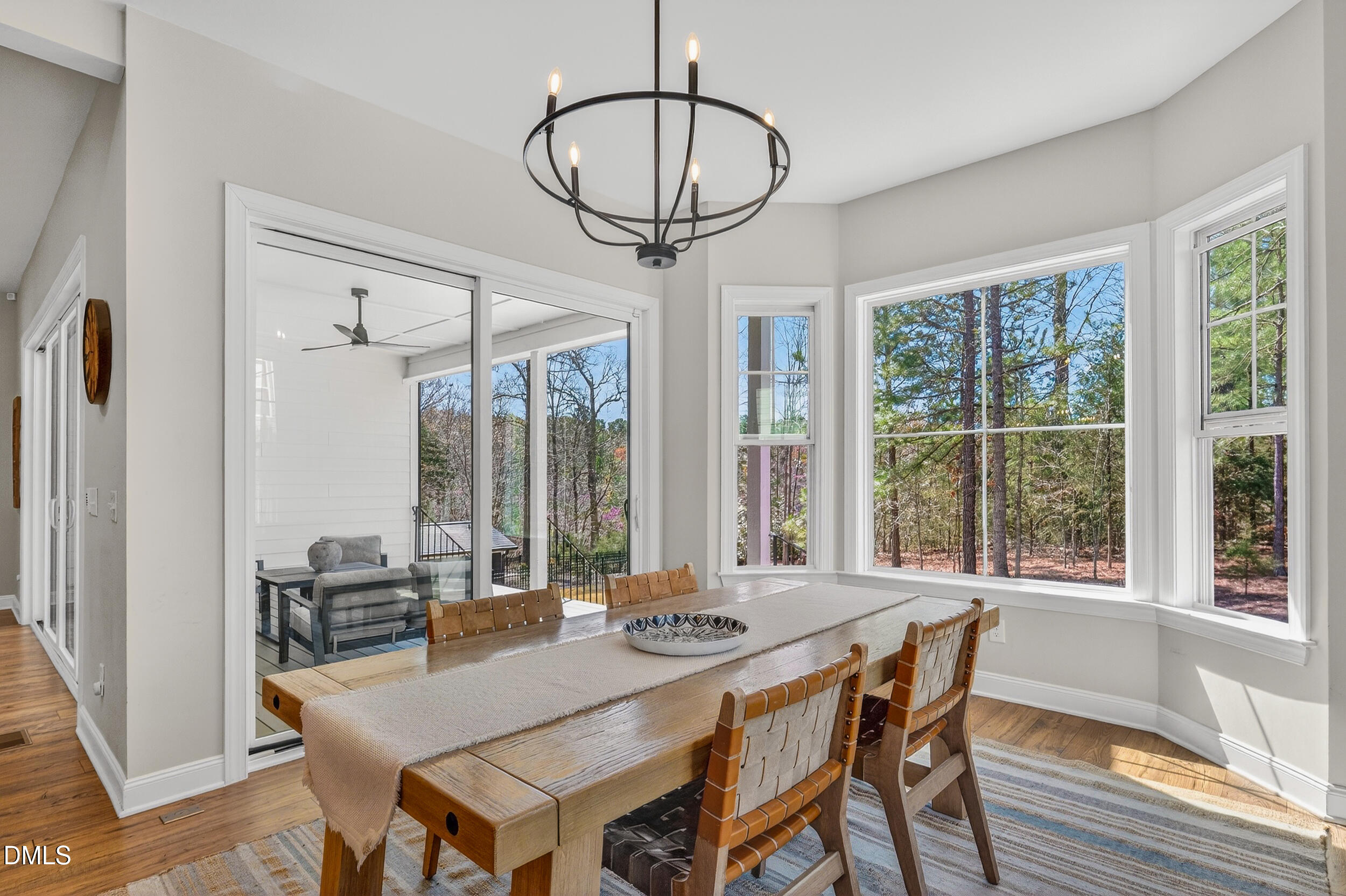 210 Lookout Ridge Pittsboro, NC 27312 - Photo 29 of 59 a view of a dining room with furniture window and outside view