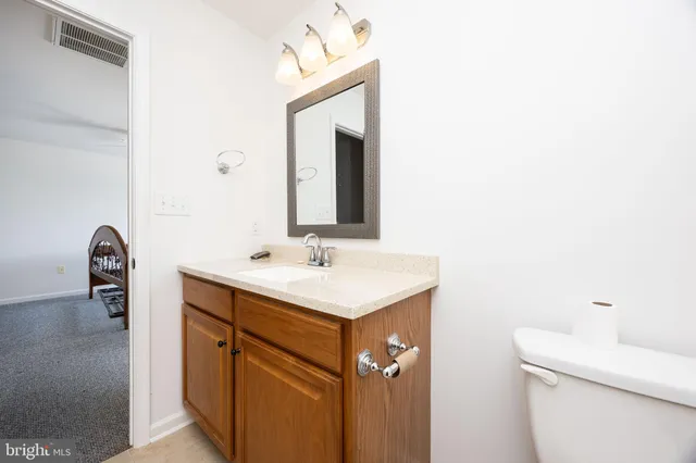 a view of a big room with carpet