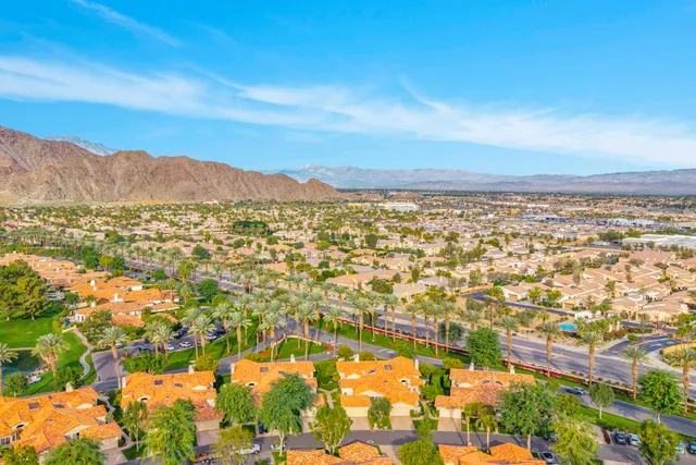 a view of city and mountain